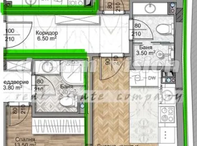 Apartment 71 m² Sofia City, Bulgaria