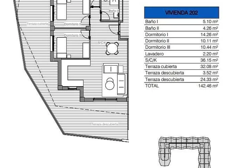 Mieszkanie 3 pokoi 67 m² San Miguel de Salinas, Hiszpania