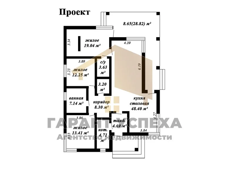 Casa 125 m² Znamienski siel ski Saviet, Bielorrusia