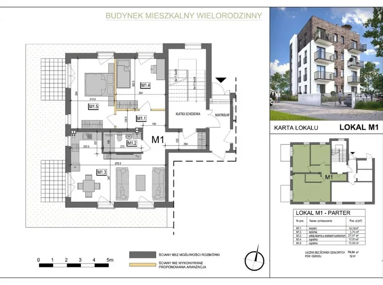 Apartamento 3 habitaciones 70 m² Hel, Polonia