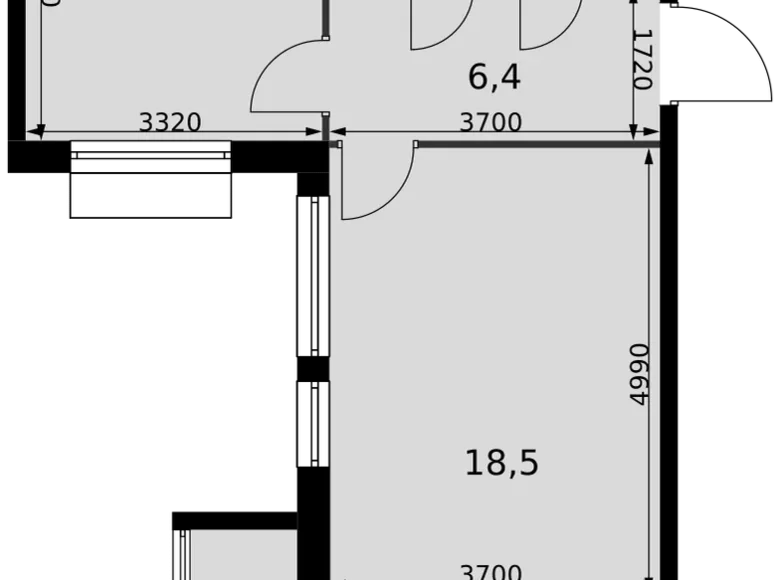 Apartamento 2 habitaciones 50 m² Razvilka, Rusia