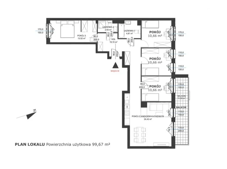 Wohnung 5 zimmer 100 m² Warschau, Polen