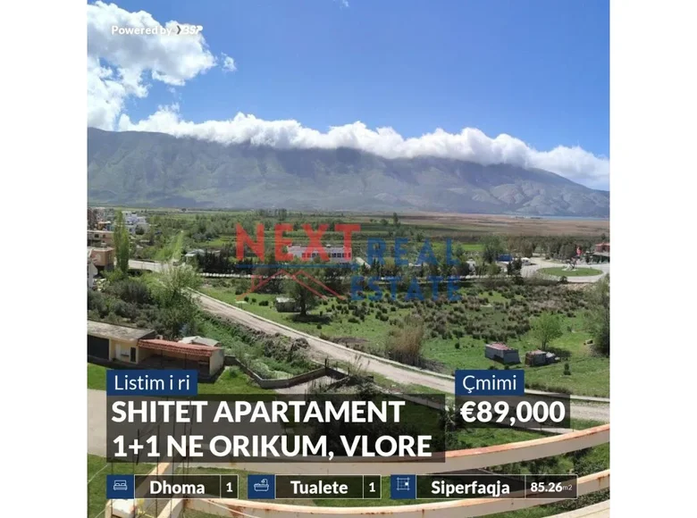 1 bedroom apartment 73 m² Orikum, Albania