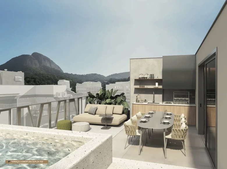 Penthouse 3 pokoi 221 m² Regiao Geografica Imediata do Rio de Janeiro, Brazylia