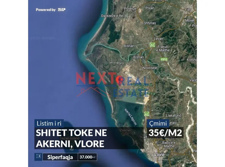 Parcelas 37 000 m² Novosele, Albania