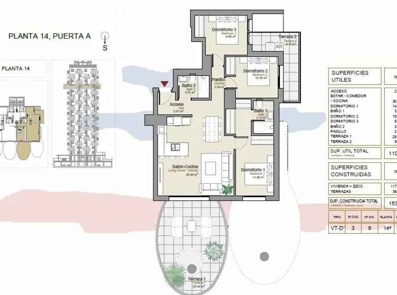 Mieszkanie 4 pokoi 117 m² Calp, Hiszpania