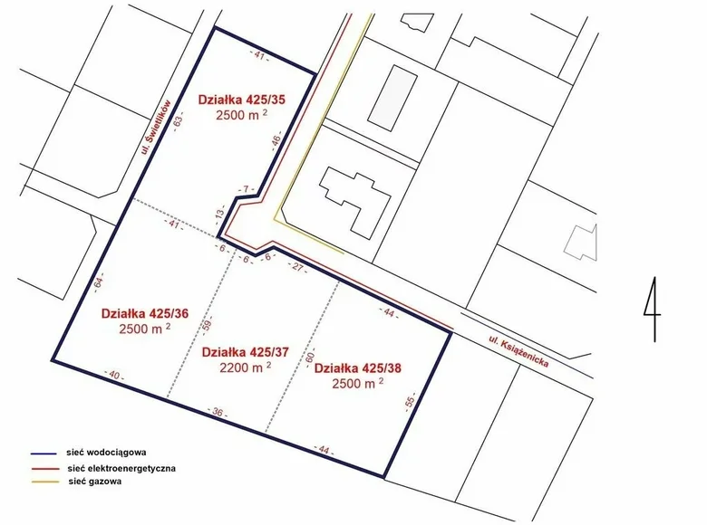 Działki 2 500 m² Ksiazenice, Polska