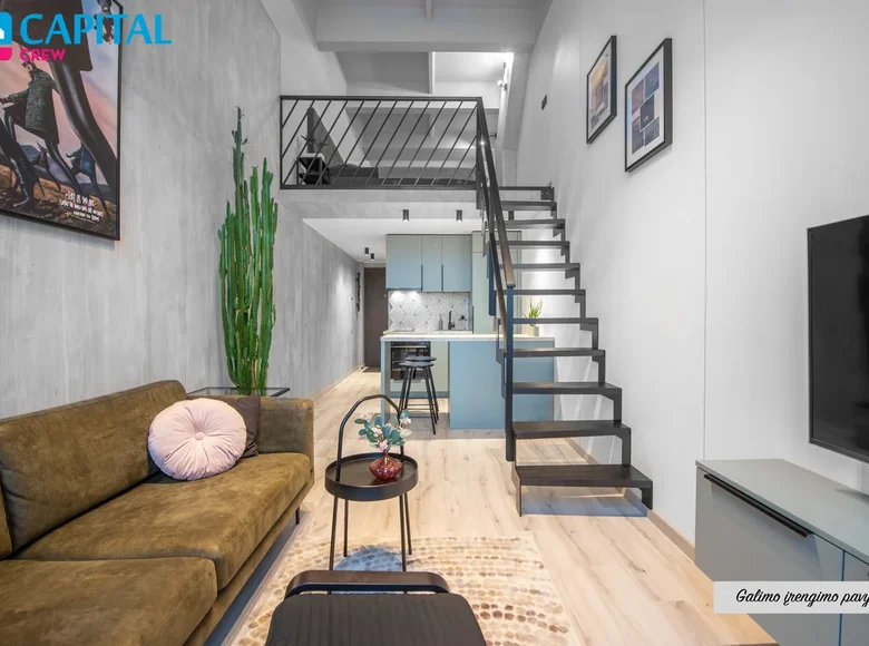 Mieszkanie 2 pokoi 39 m² Wilno, Litwa