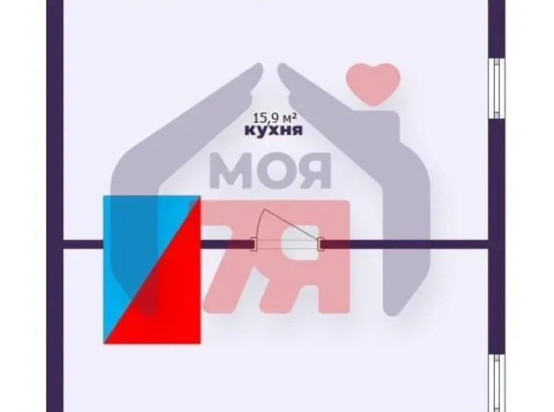 Haus 58 m² Zodzinski sielski Saviet, Belarus