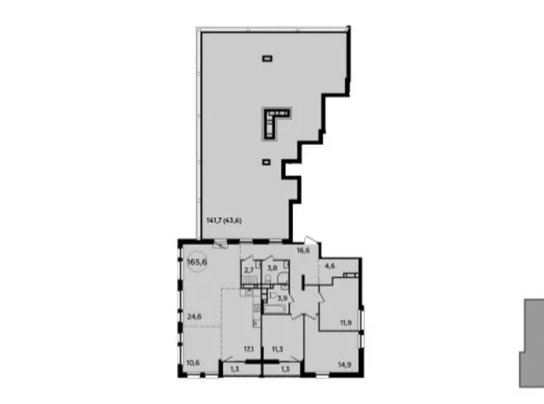 Квартира 4 комнаты 166 м² Юго-Западный административный округ, Россия