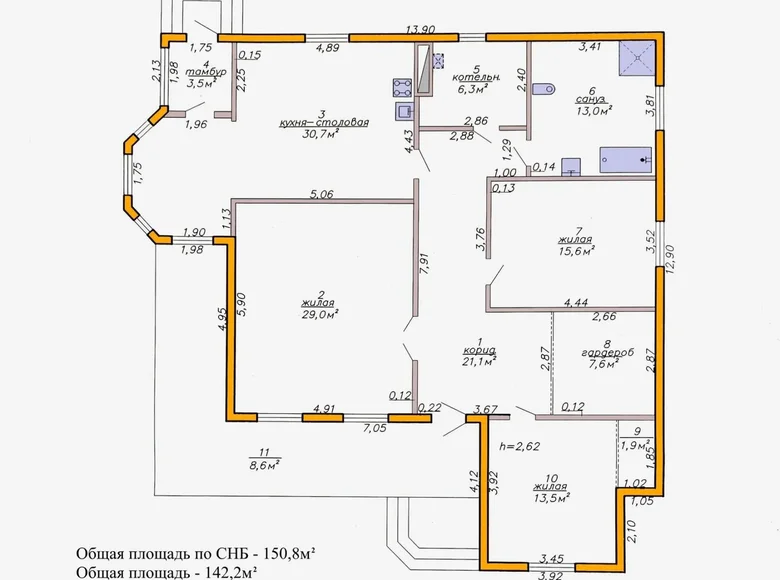 Casa 142 m² Kobriny, Bielorrusia