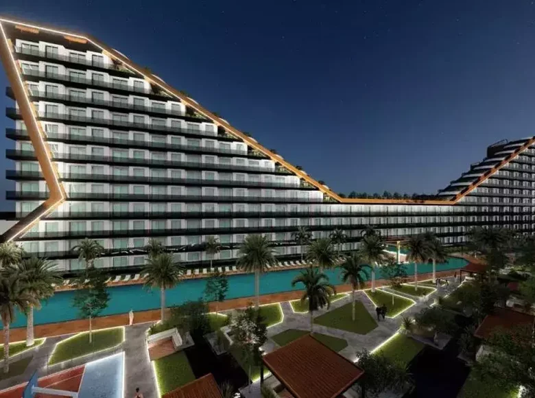 Квартира 1 комната 68 м² Аксу, Турция