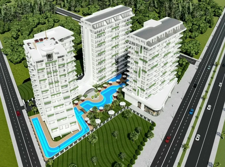 Квартира 2 комнаты 55 м² Mahmutlar, Турция