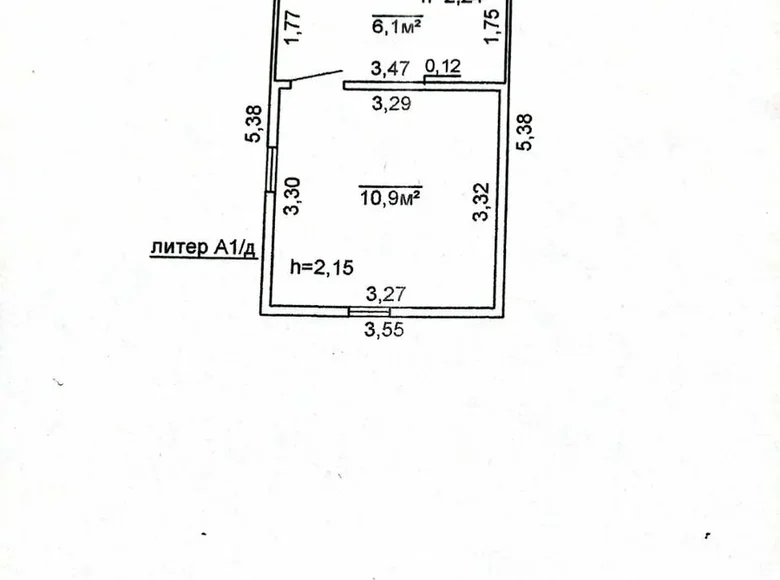 Casa 17 m² Lida, Bielorrusia