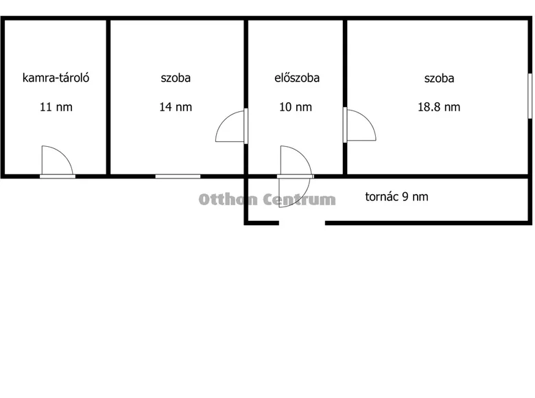 Dom 2 pokoi 50 m² Nyirtass, Węgry