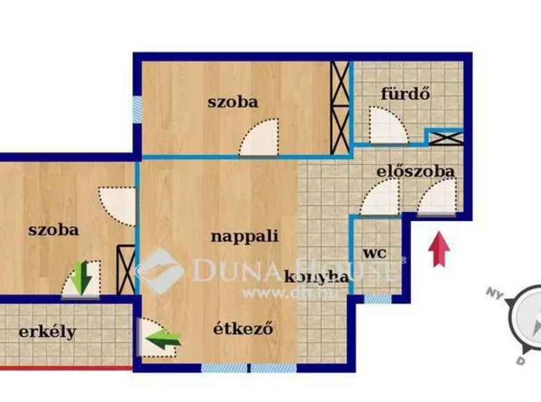 Wohnung 57 m² Schiofok, Ungarn