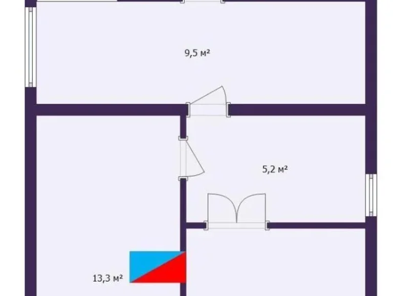 Maison 49 m² Lasanski siel ski Saviet, Biélorussie