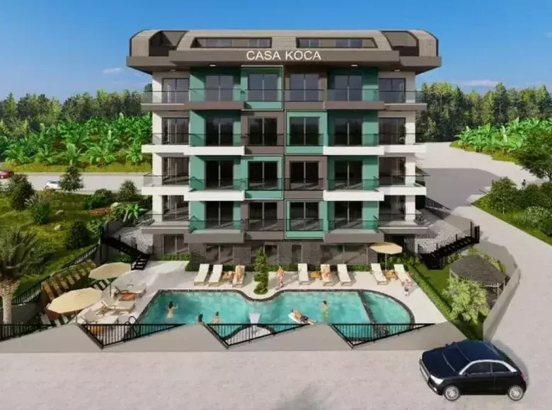 Mieszkanie 1 pokój 57 m² Alanya, Turcja