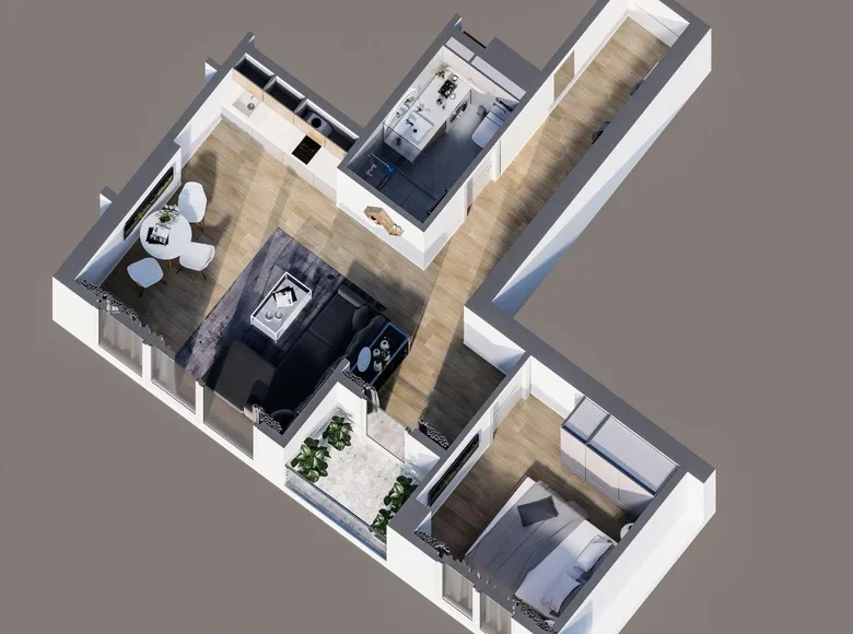 Квартира 2 комнаты 47 м² Батуми, Грузия