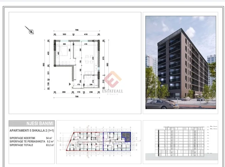 Apartamento 63 m² Vlora, Albania