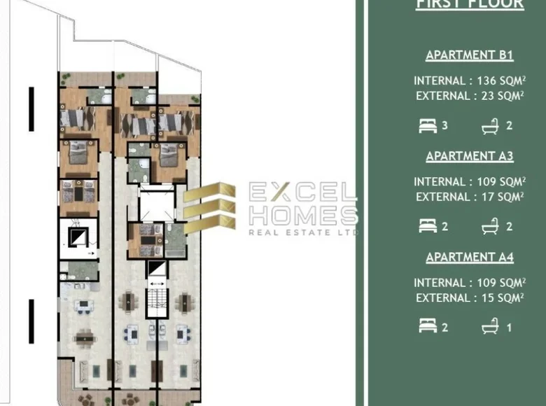 3 bedroom apartment  Il-Fgura, Malta