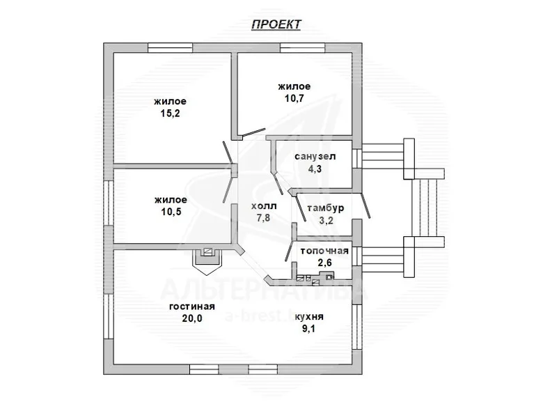 Haus 84 m² Brest, Weißrussland