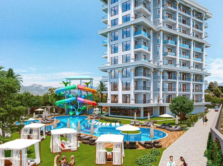 Квартира 2 комнаты  Тосмур, Турция