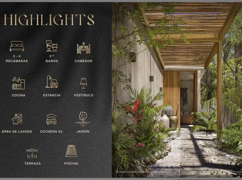 Maison 3 chambres 190 m² Tulum, Mexique