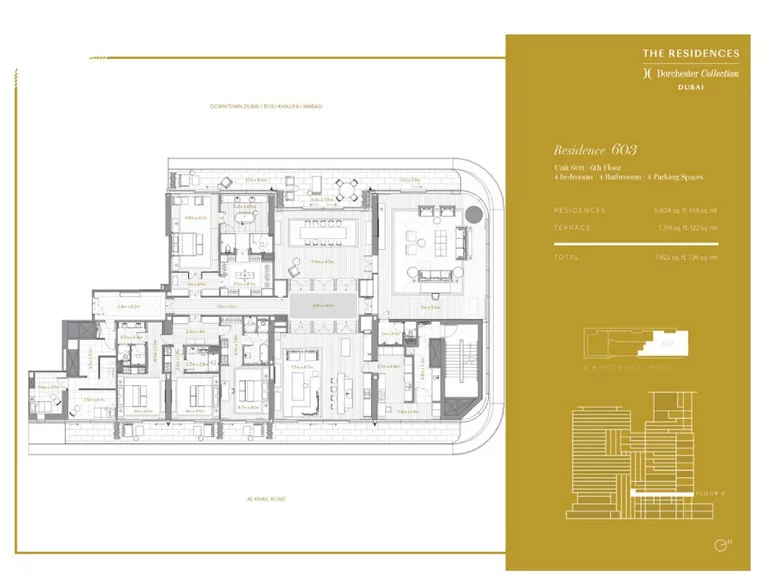 Квартира 9 комнат 736 м² Дубай, ОАЭ