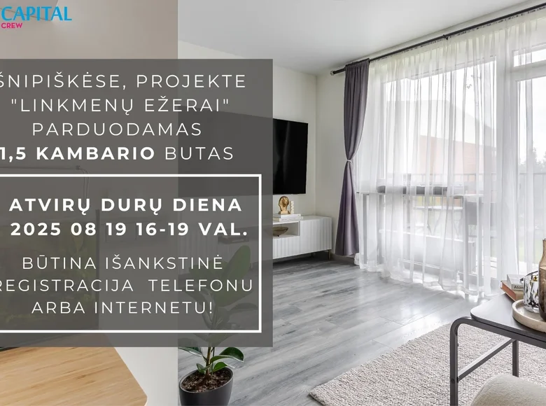 Appartement 2 chambres 34 m² Vilnius, Lituanie