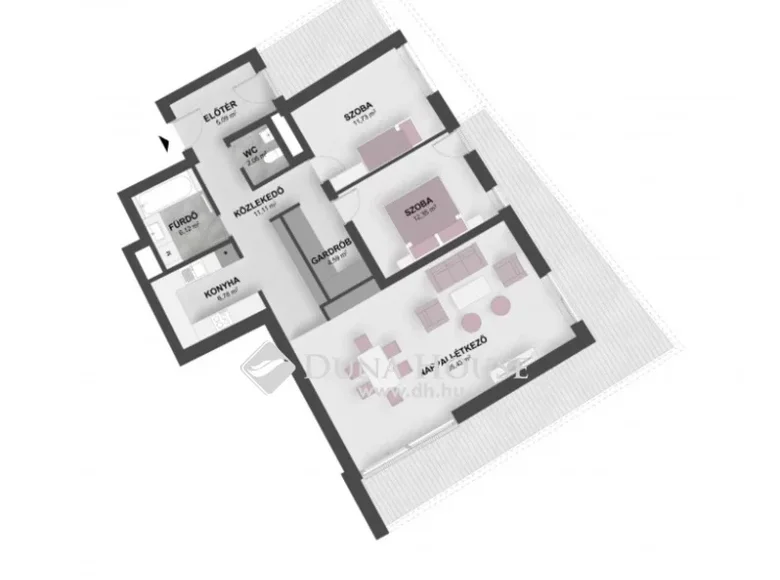 Wohnung 112 m² Komitat Wesprim, Ungarn