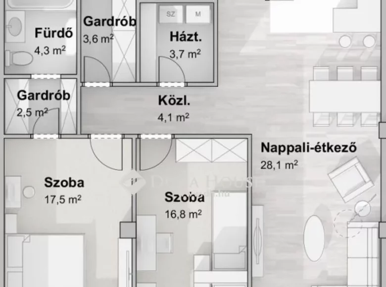Mieszkanie 113 m² Szegedi jaras, Węgry
