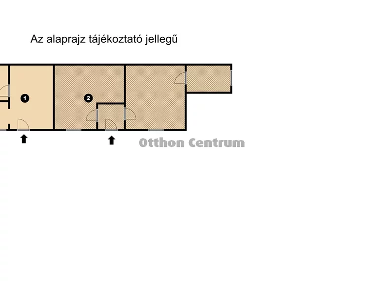 Mieszkanie 3 pokoi 59 m² Budapeszt, Węgry