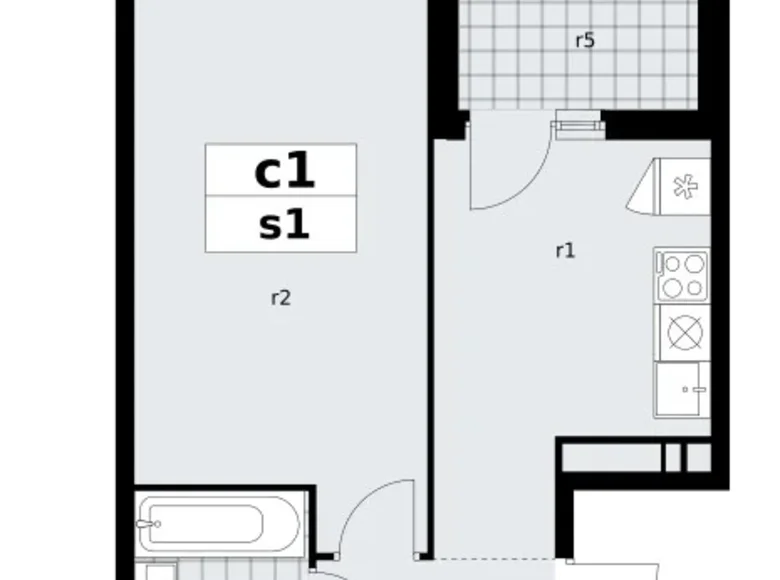 1 room apartment 38 m² poselenie Sosenskoe, Russia