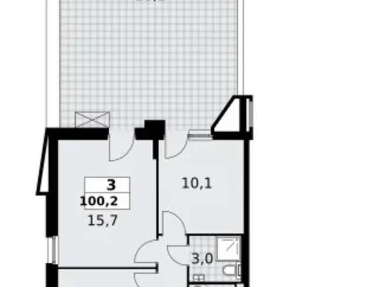 Квартира 3 комнаты 100 м² поселение Сосенское, Россия