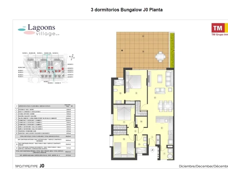Bungalow 4 pokoi 138 m² Torrevieja, Hiszpania