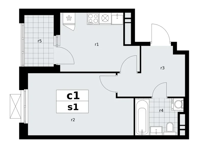 Apartamento 1 habitación 38 m² poselenie Sosenskoe, Rusia