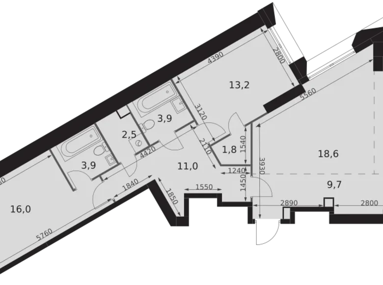 Mieszkanie 3 pokoi 98 m² Konkovo District, Rosja