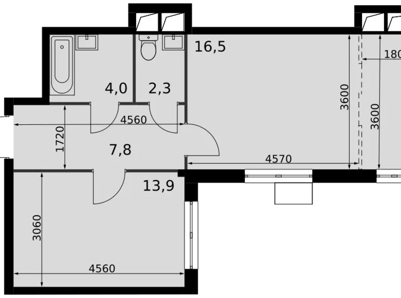 Appartement 2 chambres 51 m² Razvilka, Fédération de Russie