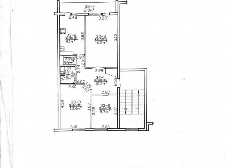 3 room apartment 61 m² Navahrudak, Belarus