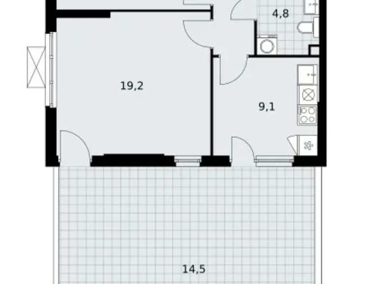 Apartamento 2 habitaciones 70 m² poselenie Sosenskoe, Rusia