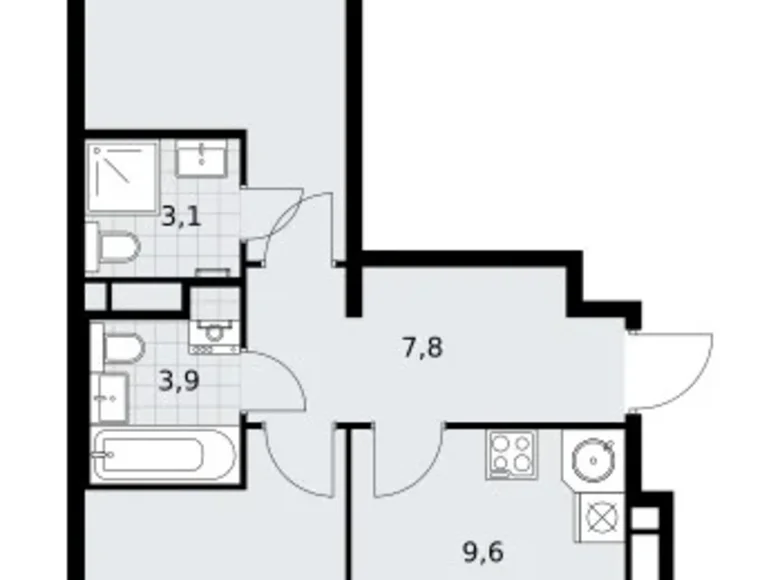 Wohnung 3 zimmer 61 m² Postnikovo, Russland