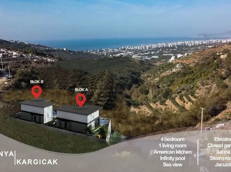 Villa de 5 pièces 271 m² Kargicak, Turquie