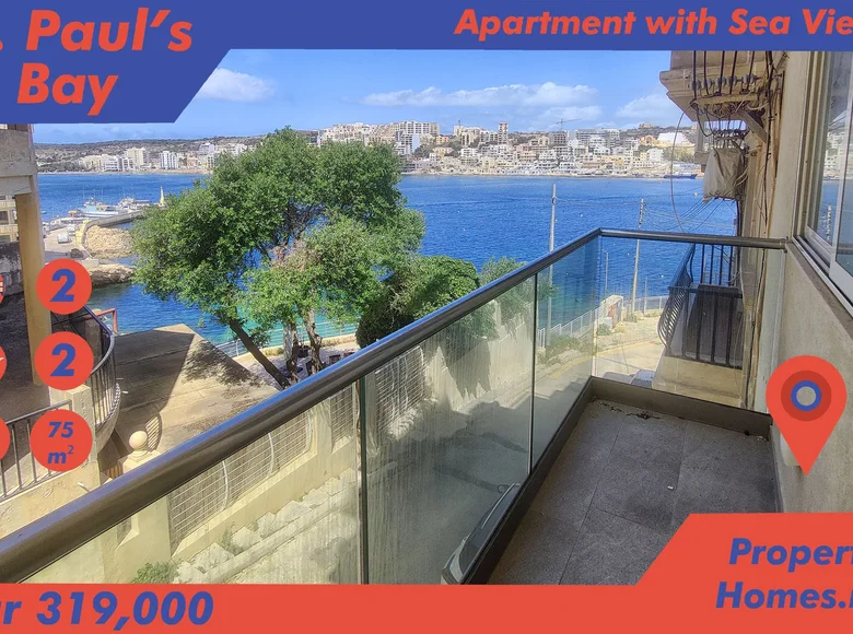 2 bedroom apartment 85 m² Saint Paul's Bay, Malta