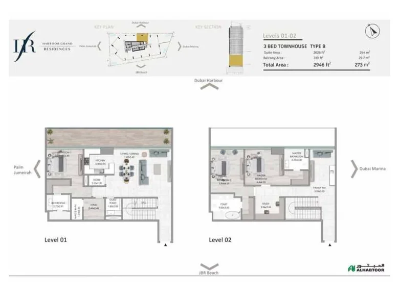 3 bedroom townthouse 273 m² Dubai, UAE