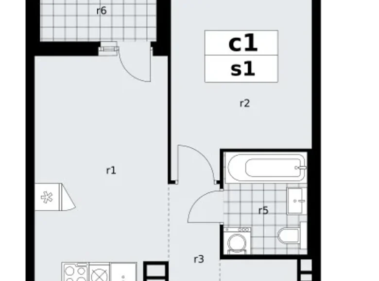 Wohnung 1 zimmer 39 m² poselenie Sosenskoe, Russland