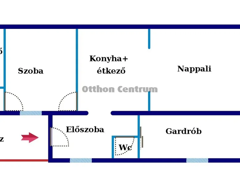 Dom 3 pokoi 90 m² Csor, Węgry