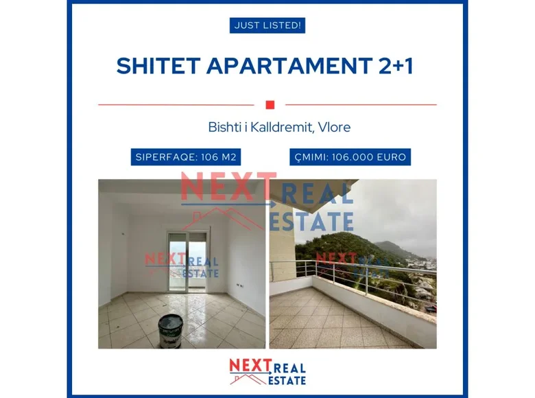 Apartamento 3 habitaciones 106 m² Vlora, Albania