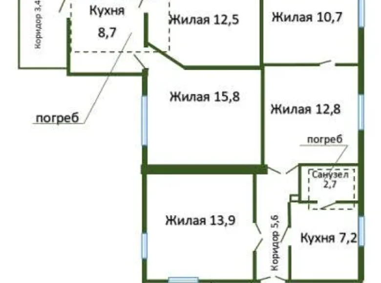 Дом 90 м² Барановичи, Беларусь