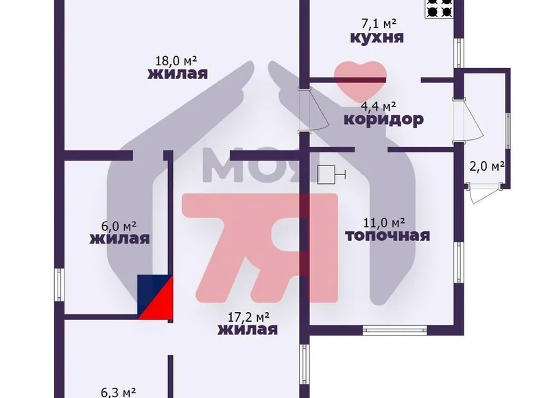 Дом 72 м² Борисов, Беларусь